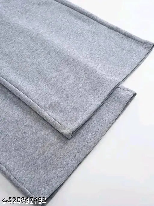 Grey Printed Straight Baggy Fit Joggers/Track Pants for Mens/Womens