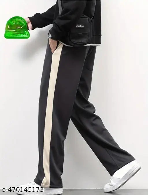 Men's 4 Way Lycra Stylish Baggy Loose Pants Daily Wear Cargos Pants'