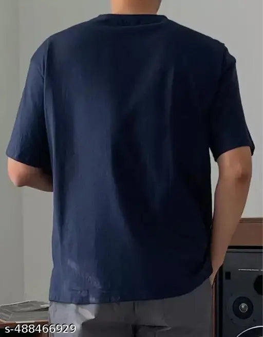 Sky Magic Men Cotton Blend Boxy Tshirts