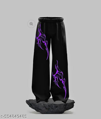 Glitsy Mens Lower Track Pant With Graphic Printed Baggy Trak Pant For Mens
